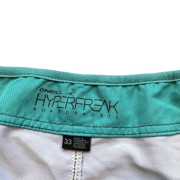 O'Neill Hyperfreak Hybrid Board Shorts Men 33 Swim Trunks Stretch Surf Beach NEW - Picture 7 of 12